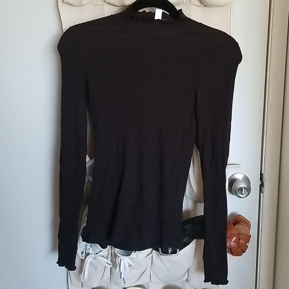 & other stories black mock neck long sleeve